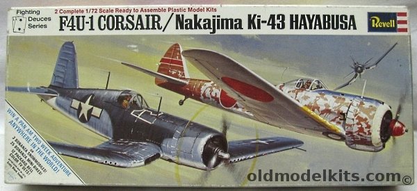 Revell 1/72 F4U-1 Corsair  Ki-43 Hayabusa Fighting Deuces Series, H225-130 plastic model kit